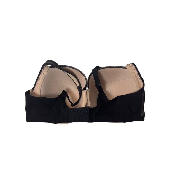 Soma Stunning Support Geo Lace Full Coverage Bra 38DD Black & Beige - Picture 2 of 4